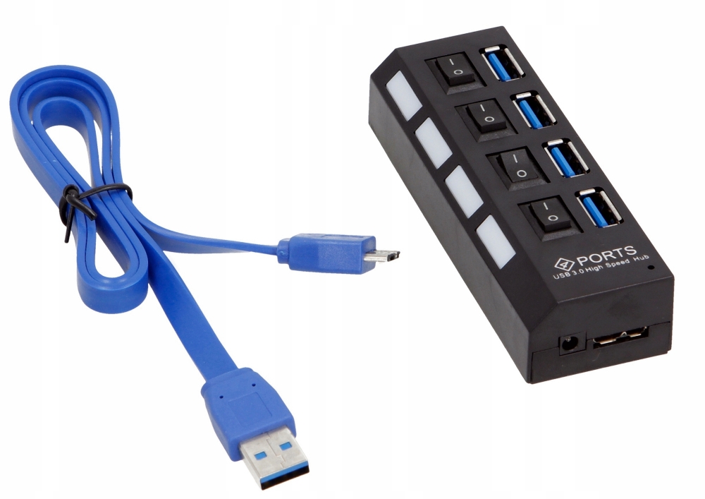 HUB USB 3.0 4 Porty x4 ROZGAŁĘŹNIK Rozdzielacz