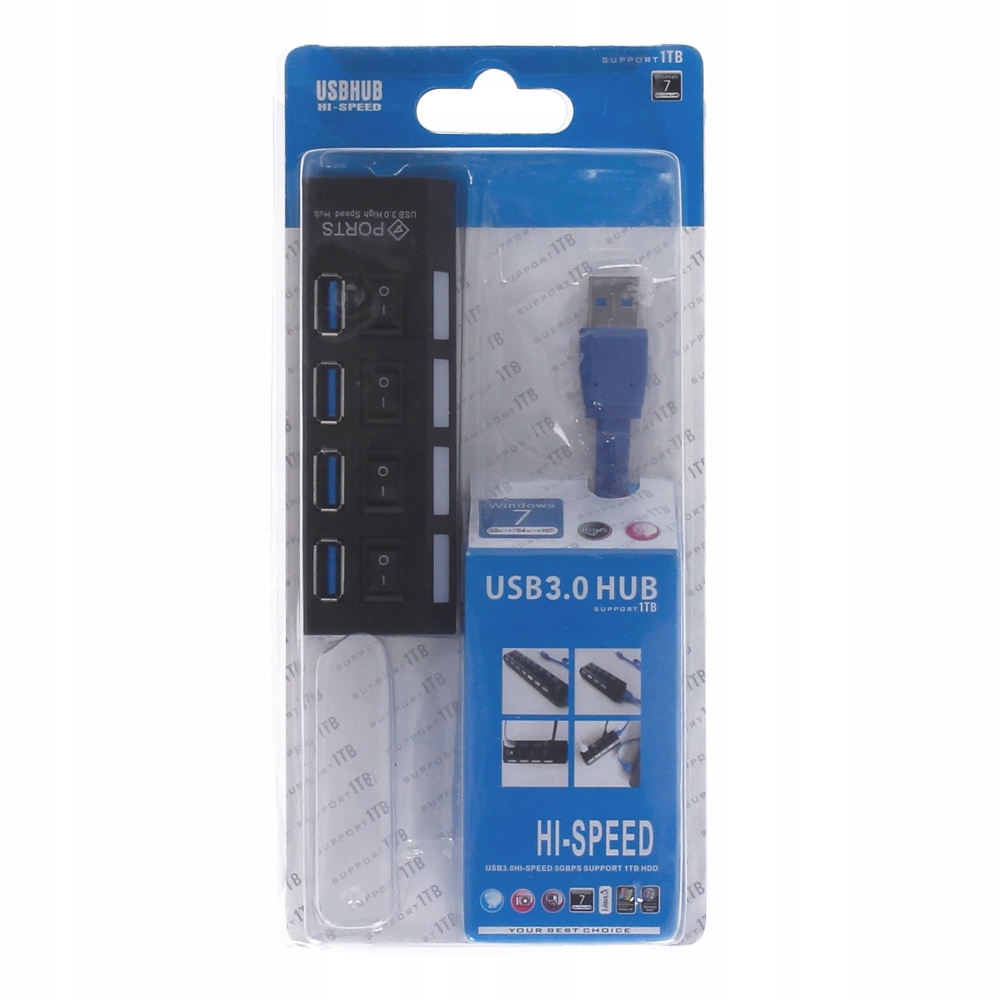 HUB USB 3.0 4 Porty x4 ROZGAŁĘŹNIK Rozdzielacz