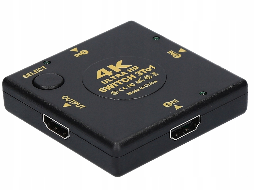 SWITCH 3x HDMI PRZEŁĄCZNIK ROZDZIELACZ ULTRA HD 4K
