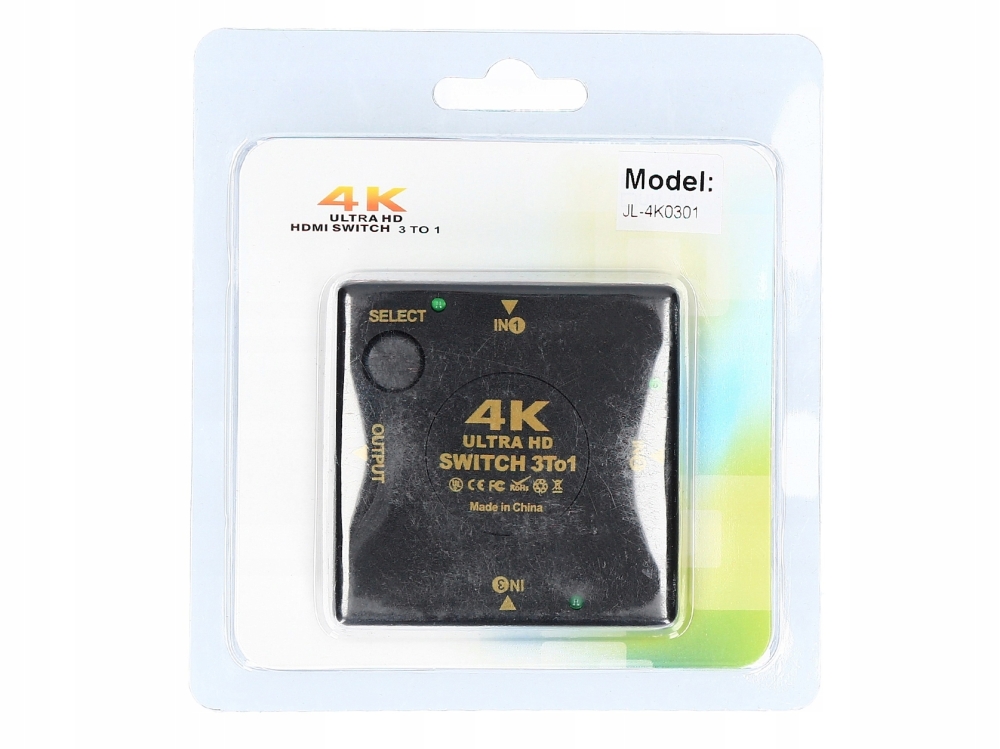 SWITCH 3x HDMI PRZEŁĄCZNIK ROZDZIELACZ ULTRA HD 4K