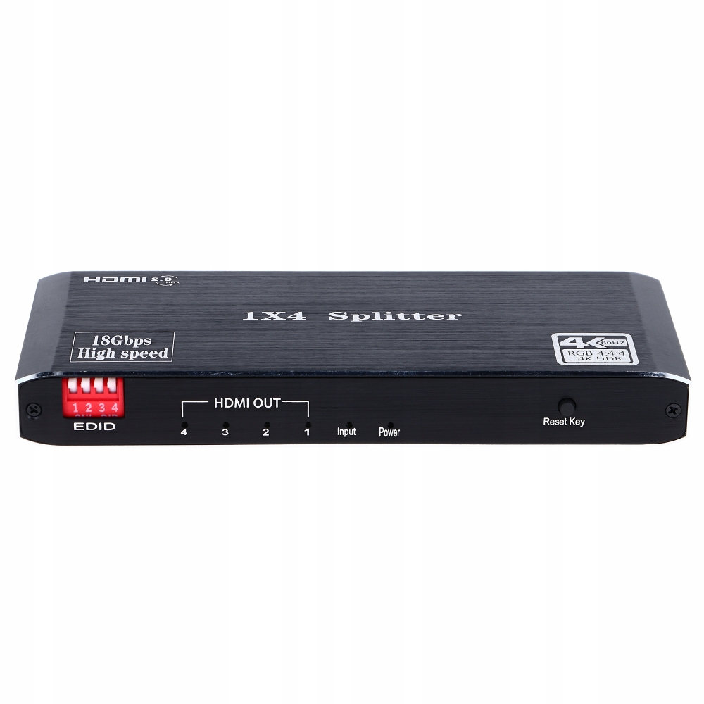 SPLITTER HDMI 2.0 1x4 ROZDZIELACZ UHD 4K HDCP 2.2
