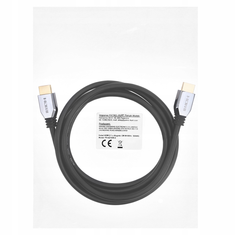 Kabel HDMI 2.1 1M 8K 4K/120Hz SUPER HIVISION HDR