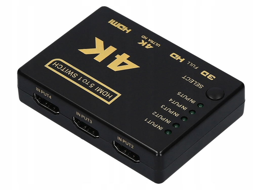 SWITCH 5x HDMI PRZEŁĄCZNIK ROZDZIELACZ ULTRA HD 4K