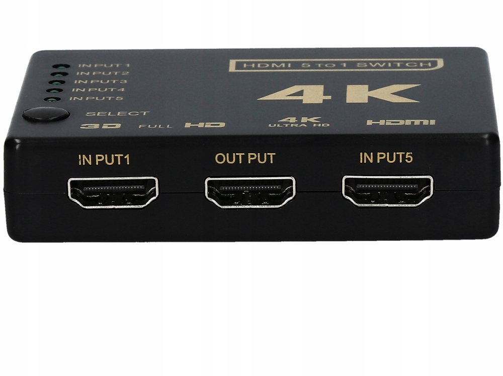 SWITCH 5x HDMI PRZEŁĄCZNIK ROZDZIELACZ ULTRA HD 4K