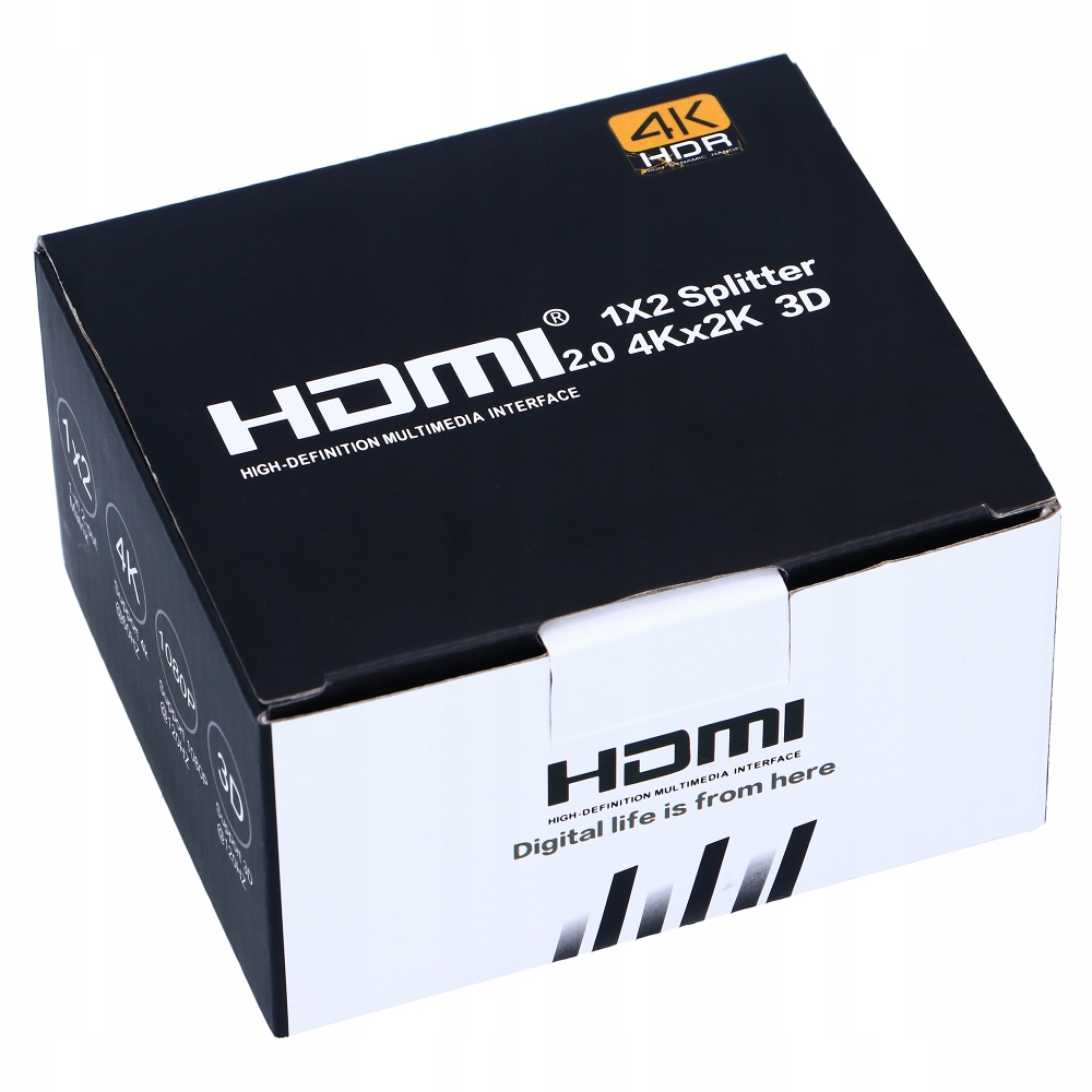SPLITTER HDMI 1x2 ROZDZIELACZ 4K*2K ULTRA HD 4K