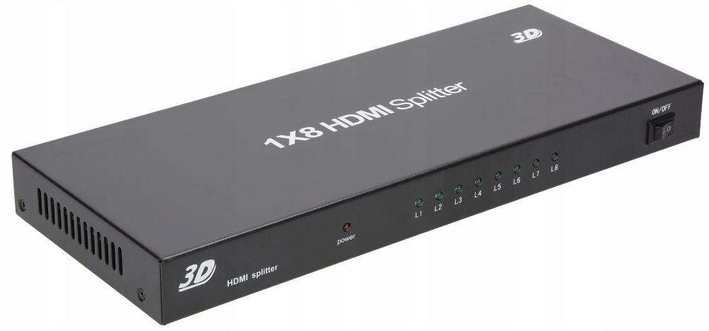 SPLITTER HDMI 1x8 ROZDZIELACZ 4K HDCP ORYGINALNY