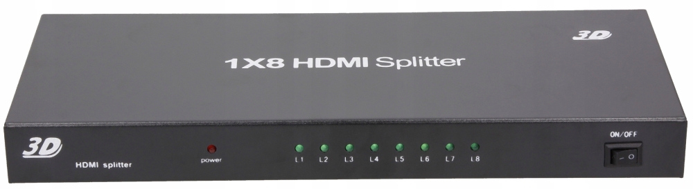 SPLITTER HDMI 1x8 ROZDZIELACZ 4K HDCP ORYGINALNY